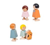 Garneck 1Juego Conjunto Madera para Bloques De Personajes De Relación Familiar Desarrollo Cognitivo y Educativo para Aprendizaje