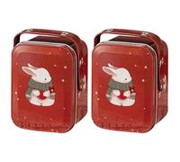Garneck 2 Cajas De Galletas Conejito De Peluche Cerdito Chicle Extra Galletas Juguetes Para Niñas Piruletas Dulces Bocadillos Tarro De Cajas Para Camisas