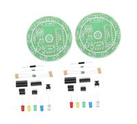 Garneck 2 Juegos Kit de Práctica de Soldadura para Principiantes de Panel de Entrenamiento Electrónico con Componentes para Técnicas de Soldadura para Educación y Entrenamiento Profesional