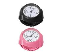 Garneck 2 Piezas Anillo Reloj de Dedo, Acero Inoxidable y Cuarzo | Numerales Legibles, Diseño Redondo Ligero, Estilo Contemporáneo, para Outfits y Salidas Casuales
