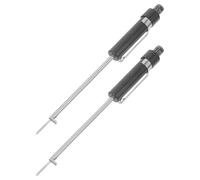 Garneck 2 Piezas Brake Pad Measuring Gauge Tool Iron Construction High Precision Scale For Internal External Brake Pad Thickness Checking In Garages Workshops