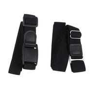 Garneck 2 piezas Cinturón Antideslizante para Camisas Clip para sin Arrugas Diseño Unisex y para Adultos Negro