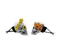 Garneck 2 Piezas Clips de Aromaterapia para Ventilación de Coche Ambientador Decorativo de Fragancia con Diseño de Calavera Instalación y Material Duradero