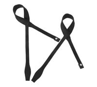 Garneck 2 Piezas Correa para Bastón de Senderismo de Nylon Negro Ajustable y Cómoda, Pulsera para Bastones de Trekking Que Previene Pérdidas en Actividades de Esquí y Senderismo