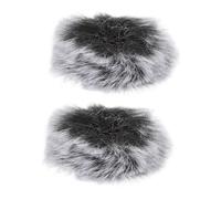 Garneck 2 Piezas Cubiertas de Micrófono Antiviento Funda Protectora para Micrófonos de Clip Reducción de Ruido y Protección contra Salpicaduras para Grabaciones y