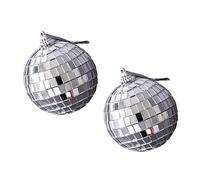 Garneck 2 Piezas de Espejos Artesanales para Accesorios de Fondo de Fotografía Accesorios de Fotografía de Moda Bolas de Espejo Diseño sin Costuras Fácil de Limpiar