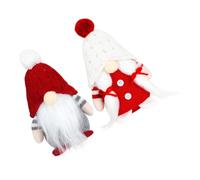 Garneck 2 Piezas De Gorro De Lana para Muñecas Decoraciones Navideñas Figuras Pequeñas para Interiores Figuras En Miniatura Minifiguras De Arena