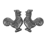 Garneck 2 Piezas De Hierro Fundido Para Pollo Suplemento Dietético De Hierro Fundido Para Cocinar Accesorio De Cocina Herramienta