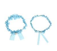 Garneck 2 Piezas de Ligas para Novia Diseño Elegante y Perlas, Accesorio Cómodo de Tela para Boda y Recepción, Estilo Super Moderno Día Nupcial