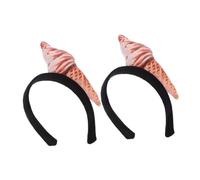 Garneck 2 Piezas Diadema de Helado Divertida de Tocado de Cosplay para Fiesta Accesorio Interesante Cabello Diadema de Helado Falsa para Adultos