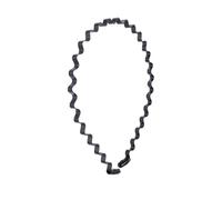 Garneck 2 Piezas Diadema Ondulada Negra para Hombre y Mujer Material Elástico y Plástico, Adecuado para Deportes y Peinados sin Dañar el Cabello