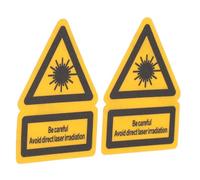 Garneck 2 piezas Etiqueta de Seguridad Adhesiva Señal de Advertencia Visible para Entornos Industriales y Laborales Autoadhesiva Resistente para Prevención de Riesgos