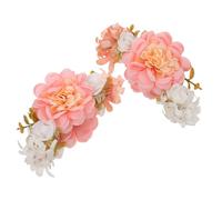 Garneck 2 Piezas Flower Hair Claw Clips Lightweight Fabric Floral Hairpins For Bride Bridesmaids Elegant Wedding Hair Accessories For Summer Parties And Beach Events
