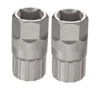 Garneck 2 Piezas Herramienta de Desmontaje de Cassettes de Bicicleta Extractor de Piñones para Reparación de Bicicletas de Herramienta de Bloqueo de Volante Accesorios para al Aire
