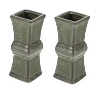 Garneck 2 Piezas Jarrones de Cerámica Miniatura de Floreros Decorativos para Hidroponía Diseño Vintage para Escritorio y Hogar