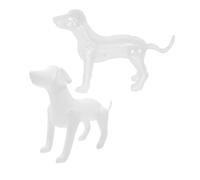 Garneck 2 Piezas Juguetes inflables para Perros Cisne de Cristal exhibición del maniquí del Perro Decoraciones para Fiestas de Cachorros Soporte de maniquí Figurilla de polivinilo