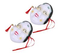 Garneck 2 Piezas Máscara Japonesa para Mujer Tradicional Reutilizables para Cosplay y Fiestas Diseño Auténtico para Teatro y Disfraces de Escenario