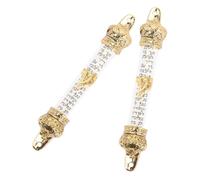 Garneck 2 Piezas Mezuzah Metálica para Puerta Exterior Judía Placa Religiosa Vintage con Diseño Delicado y Acabado Retro para Decoración de Hogar y Santidad