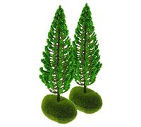 Garneck 2 Piezas Mini Árboles De Paisaje para Muñecas - Modelos De Diseño De Escena En Miniatura - Árboles Artificiales De Plástico para Decoración De Juguetes y Arquitectura De