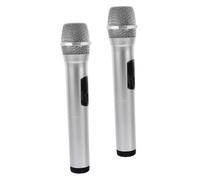 Garneck 2 Piezas Modelos de Micrófono Falso Micrófono de Juguete de Mano para Fiestas Juguetes de Simulación para Escenario de Actuación