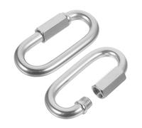 Garneck 2 Piezas Mosquetones Inoxidable con Cierre de Seguridad para Rápidas Clips de para Mochilas y Cadenas Alta Resistencia y Durabilidad