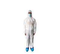 Garneck 2 Piezas Overoles de Protección Desechables Traje de Cuerpo Protector Overoles de Protección de Seguridad Científica Industrial para Trabajar Al Aire Libre