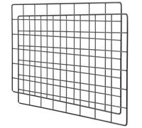 Garneck 2 Piezas Panel de Rejilla Metálica Negro para Decoración de Imágenes y Organización de Fotos en Pared, Hecho de Hierro Resistente para Uso en Hogar y Restaurantes