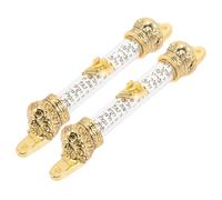 Garneck 2 Piezas Placa Mezuzah Metálica Judaica con Pergamino Religioso Decoración Redonda con Suaves para Puerta Regalo Espiritual Significativo para Católicos y Judíos