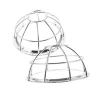 Garneck 2 Piezas Protector de para Alarmas Electrónicas Cubierta Resistente de Acero Inoxidable Diseño Hueco Ergonómico para Detección Óptima para Seguridad contra Incendios y Calefacción