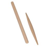 Garneck 2 Piezas Rodillo de Cocina de Madera Rodillos de Masa Beige, Superficie Lisa Pulida, Diseño Antiadherente, para Amasar Masa y Hornear en Casa