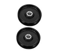 Garneck 2 Piezas Ruedas para Gato Hidráulico Repuestos de Acero Resistente Mejoran Maniobrabilidad y Estabilidad Compatibles con Gatos de Piso de Toneladas Instalación Fácil