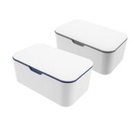 Garneck 2 Unidades Dispensador de Toallitas Húmedas Tapa, Contenedor Portátil para Mamás, Adecuado para Cochecitos, Cunas y Mesas
