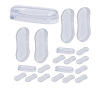 Garneck 20 Almohadillas Adhesivas Transparentes de Silicona para Tapa de Inodoro Cojines Amortiguadores Anticolisión Impermeables y Antideslizantes Protector Silencioso para Asiento de
