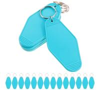 Garneck 20 Etiquetas de Llavero para Llaves y Mochila de Plástico Resistentes Impresión Diy, Ideales para Oficina y Hotel, No Se Rompen ni Desvanecen Color Aleatorio