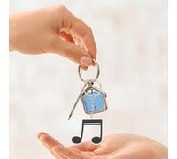 Garneck 20 Llaveros de Música para Fiestas Llavero Nota Musical de PVC Recuerdos Decorativos para Bolso Accesorios Temáticos Musicales Set de 4 Diseños X 5 Unidades Adecuado para