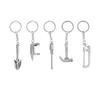 Garneck 20 piezas de mini llave inglesa colgante llavero herramientas de reparación llavero herramienta modelado llaveros herramienta llavero metal, Juego de patrones de herramientas B, 10.5X2.5X0.2CM