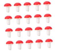 Garneck 20 Piezas Decorativas de Hongos Simulados Realista para Fotografía y Decoración de Interiores para Hogar Tienda y Jardín