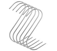 Garneck 20 piezas Ganchos Carniceros S de Acero Inoxidable para Colgar Carne y Uso Carnicería Resistentes y Multifuncionales para Cocina y Procesamiento de Carnes
