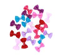 Garneck 20 Piezas Lazo De Flores Cabello Banda De Goma Gomas Elásticas Pelo Multicolores Para Mascotas Como Gatos y Perros Lazo Para Peinado