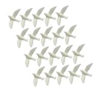 Garneck 20 Piezas Modelo De Paloma Blanca Pequeña Pájaros Mini Adornos Juguetes Muñeca Diminuto Pequeño Adorno De Pájaro Decoración De Artificiales Resina