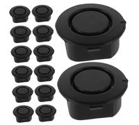 Garneck 20 Tapones De Goma Para Parachoques De Coche: Insertos Redondos De Repuesto Para La Carrocería Del Coche, Para Cubrir Los Agujeros Del Radar Delantero Y Trasero Del Vehículo.