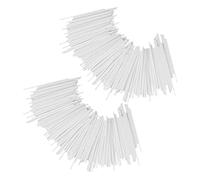 Garneck 200 Piezas Palitos para Candy Stick de Palitos DIY para Lollipop y Multiusos para Decoración de Postres y Dulces Material Papel Alimenticio Blanco Unidades