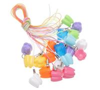 Garneck 24 Piezas Caja de Plástico para Guardar Dientes de Leche Infantiles, 24 Ranuras Individuales, Multicolor, Organizador Seguro y Portátil para Recuerdos Infantiles Tapa Hermética,