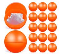 Garneck 25 bolas de lotería para abrir - Bolas de plástico huecas para de lotería - Bingo y juegos de fiesta - 4 cm naranja - perfectas para reuniones familiares y noches de juegos