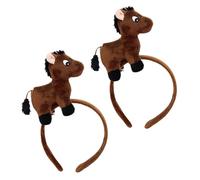 Garneck 2piezas Accesorios el Cabello del Año del Caballo Diadema de Fiesta de Caballos Diadema de Maquillaje para Cosplay de Año de Animales Divertidas para Fotos de Disfraz