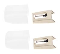 Garneck 2Piezas Aguja De Reemplazo Para Tocadiscos De Vinilo Aguja De Aluminio Para Reproductor De Aguja De Fonógrafo Compatible Con Reproductores De Vinilos Instalación