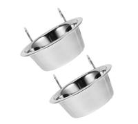Garneck 2piezas Cuenco Colgante para Perros De Acero Inoxidable Comedero Antivuelco para Jaula De Gatos y Perros Suitable for Indoor and Outdoor Use