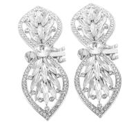 Garneck 2piezas Hebilla de Zapato Extraíble Lazo de Gemas de Imitación Clips Decorativos para Zapatos de Novia Accesorios para Bodas Brillantes