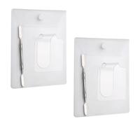 Garneck 2piezas Paletas de Mezcla de Uñas Transparentes de Acrílico con Espátulas Paletas Portátiles para Maquillaje Base de Fundación y Arte con Mango para Uso Cosméticos y Pintura