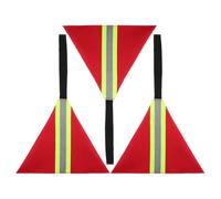 Garneck 3 Piezas Bandera de Seguridad Reflectante para Kayak Roja, Ligera y Portátil Cinta Reflectante y Tela Oxford, Adecuado para Deportes Acuáticos en Océanos y Lagos